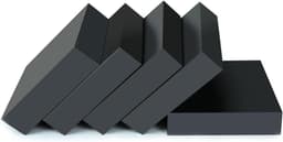 Rubberen Trillingsdempers - Vloerbeschermers Dempers - Apparaten Stabiliseren - Goede Schokabsorptie - 50x50mm Pak 5 - Zwart — thumbnail 1