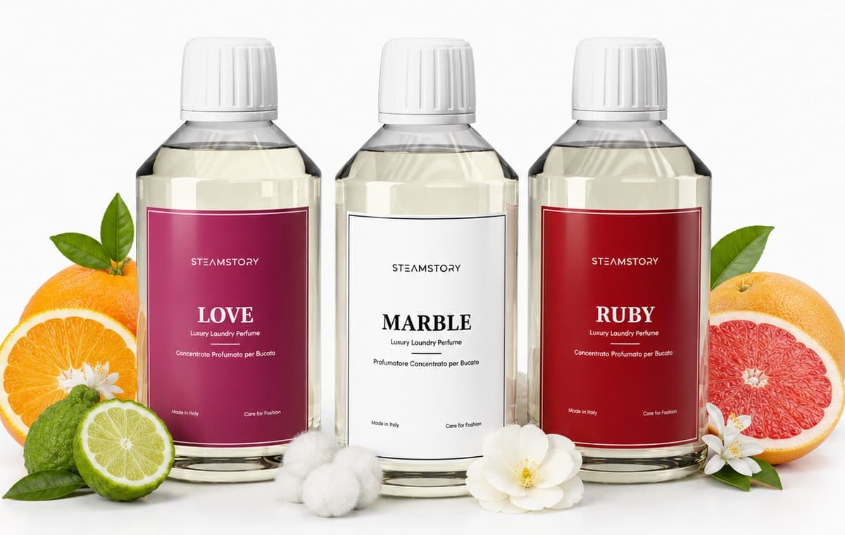 STEAMSTORY - Wasparfum Love Bundel 3x 250ml - Luxe Geur Booster - Wasgeur - Langdurige frisheid - Love Ruby Marble — afbeelding 1