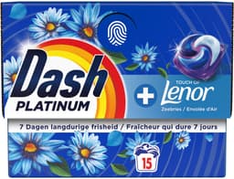 Dash Wasmiddelcapsules 4in1 Platinum Pods Zeebries - 15 stuks — thumbnail 2
