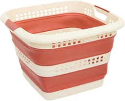 5Five Wasmand - 40L - rood - PP - opvouwbaar - 49 x 49 x 49 cm - flexibel — thumbnail 1