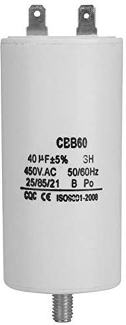 Dailygoods- Condensator 450V 40uF - Aanloopcondensator - Motor Start - Frequentie 50/60Hz - Hoge isolatieweerstand - Geschikt voor wasmachines/pompen - Motorcondensator — thumbnail 1