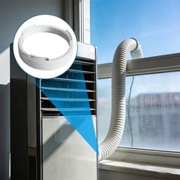 Afvoerslang Adapter - Airco Koppeling - Airco Efficiëntie - Universele Schroefdraad - 150 mm - Wit — thumbnail 3