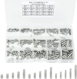 300pcs Cylinder Pens - M2 - M3 - M4 - RVS - Cilinderpinnen voor Deuren - Vensters - Houtproducten - Dubbele Bedden - Planken - Kast Scheidingen - Shafts - Industrie — thumbnail 1