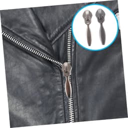 Operitacx 50stuks Verstelbare Rits Trekhaakjes Zipper Pullers Voor Kleding Tassen Zilver Zwart Voor Vervanging Van Beschadigde Ritsen — thumbnail 3