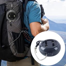 Een set intrekbare reiswaslijnen, 10 m draagbare waslijn, kampeerwaslijn, kledinghanger en verstelbare drooglijnen. — thumbnail 2