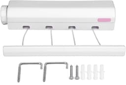 Dailygoods- Waslijn Automatisch Intrekbaar - Wanddroogrek - Waslijn Uittrekbaar Buiten - Waslijn Camping - Ruimtebesparend - Belastbaar tot 8kg - Wasdroger — thumbnail 3