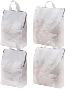 Dailygoods - Set van 4 Netwaszakken met Rits en Handgreep - Ideaal voor Ondergoed en Sokken — thumbnail 1