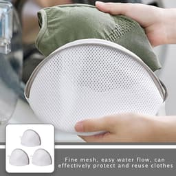 Dailygoods- Wasnet 3 Stuks - Beha-Wasnet voor Wasmachine - Waterdoorlatend Net - Polyester - Ademend - Bescherming Beha - Waszak — thumbnail 2