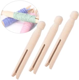 Dailygoods- Wasknijpers Houten - 10x Kledingklemmen - Handgemaakt - Glad Oppervlak - Ideaal voor Knutselprojecten - Duurzaam en Praktisch - Kledingklem — thumbnail 5