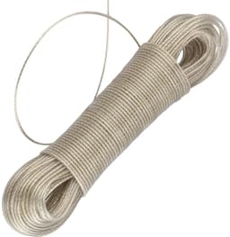Dailygoods- Waslijn 50 m - Waslijn met stalen kern 3 mm - Weerbestendig - Extra sterke waslijn - Ideaal voor tuin/camping - Duurzaam en flexibel - Waskoord — thumbnail 5