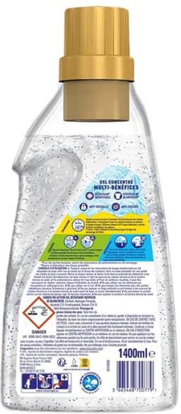 Vanish Oxi Action Gel – 5 x 1400ml – Vlekverwijderaar voor Witte Was – Stralend Wit — thumbnail 2
