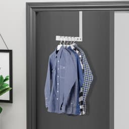 REWYTAZ-2 stuks - Inklapbaar Wanddroogrek - Wandmontage voor Kleding - Kledinghanger - Uitklapbaar Kledingrek Wand - Wanddroogrek voor Kleding - Droogrek voor kleding aan de muur - Wit — thumbnail 1