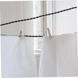 Waslijnen Buiten - Reis Waslijn - Kleding Drogen - Antislip Elastisch Touw - 3 Sets - Zwart — thumbnail 2