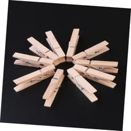 Houten wasknijpers - mini-decoratieve knijpers - 100 stuks - 4,8 cm - hout — thumbnail 4