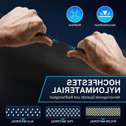 Ø75 mm Afvoerpijp, 2.5 m Flexibele Nylon Aluminium Slang met 2 Slangklemmen, Hittebestendig voor Vloerverwarming, Afzuigventilator en Ventilatiesysteem, Zwart — thumbnail 3