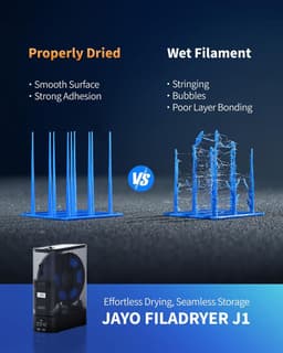 Filament Droger - 3D Print Accessoire - 3D Printen Optimaliseren - Split & Stapelbaar - 30 cm Breed - Zwart — thumbnail 3