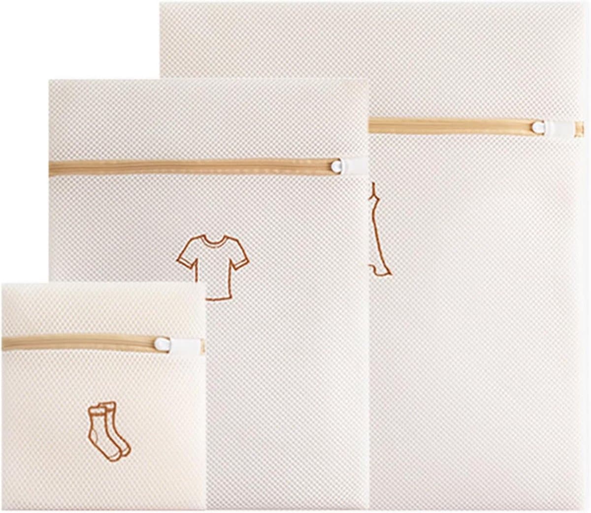 Set van 3 wasnetten voor delicate kleding, anti-vervorming, ritssluiting, bescherming en fijn net voor de wasmachine, 3 maten beschikbaar — afbeelding 1