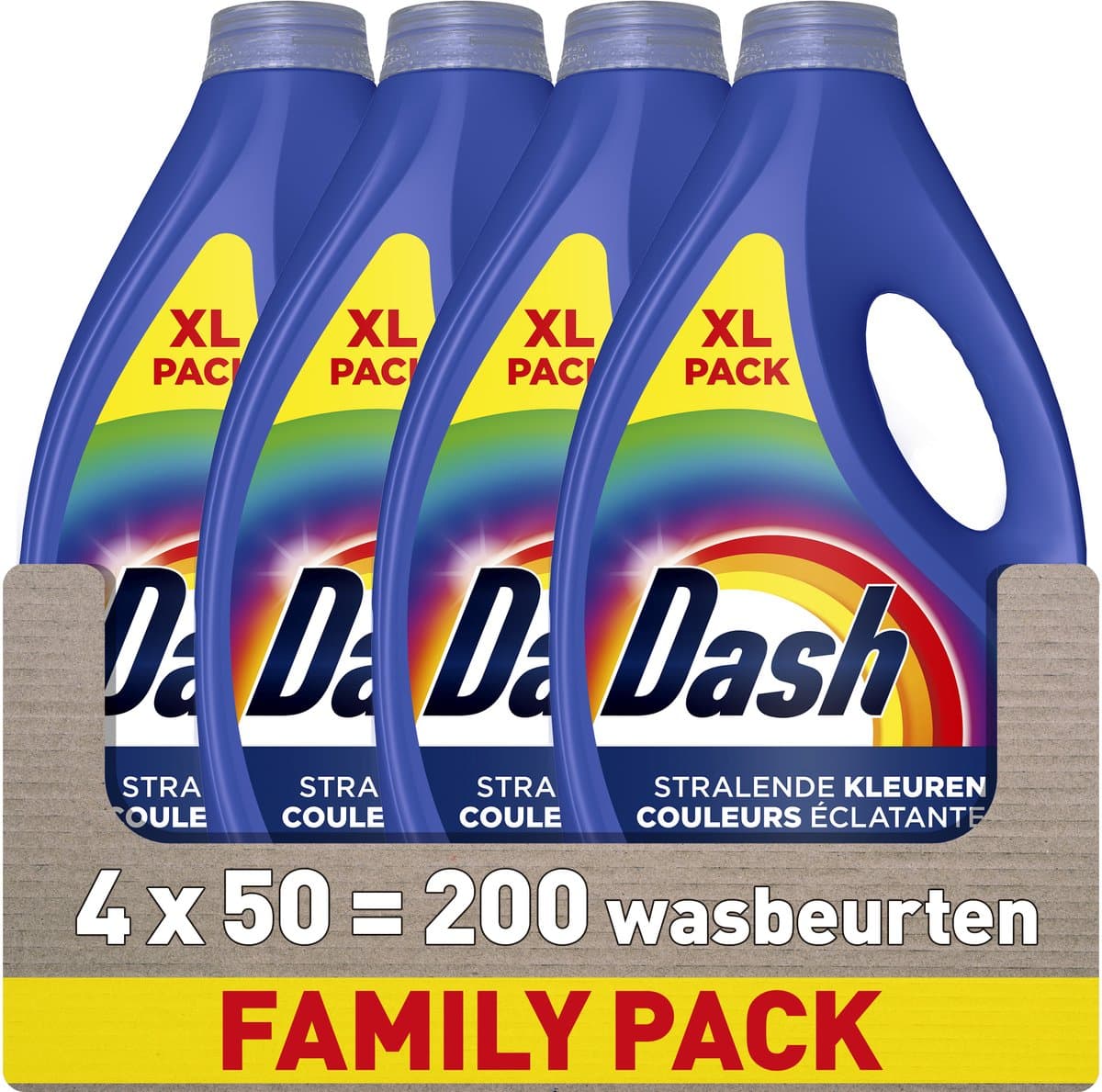 Dash Waskracht Vloeibaar Wasmiddel - Briljante Kleuren - 4 x 50 Wasbeurten — afbeelding 1