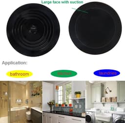 Silicone Afsluiter voor Badkamer Keuken en Wasmachine - 2 Stuks - 15 cm Grote Vlakke Zuignapafsluiter tegen Haarverstopping - Geschikt voor Alle Afvoeropeningen - Flexibel en Herbruikbaar — thumbnail 3