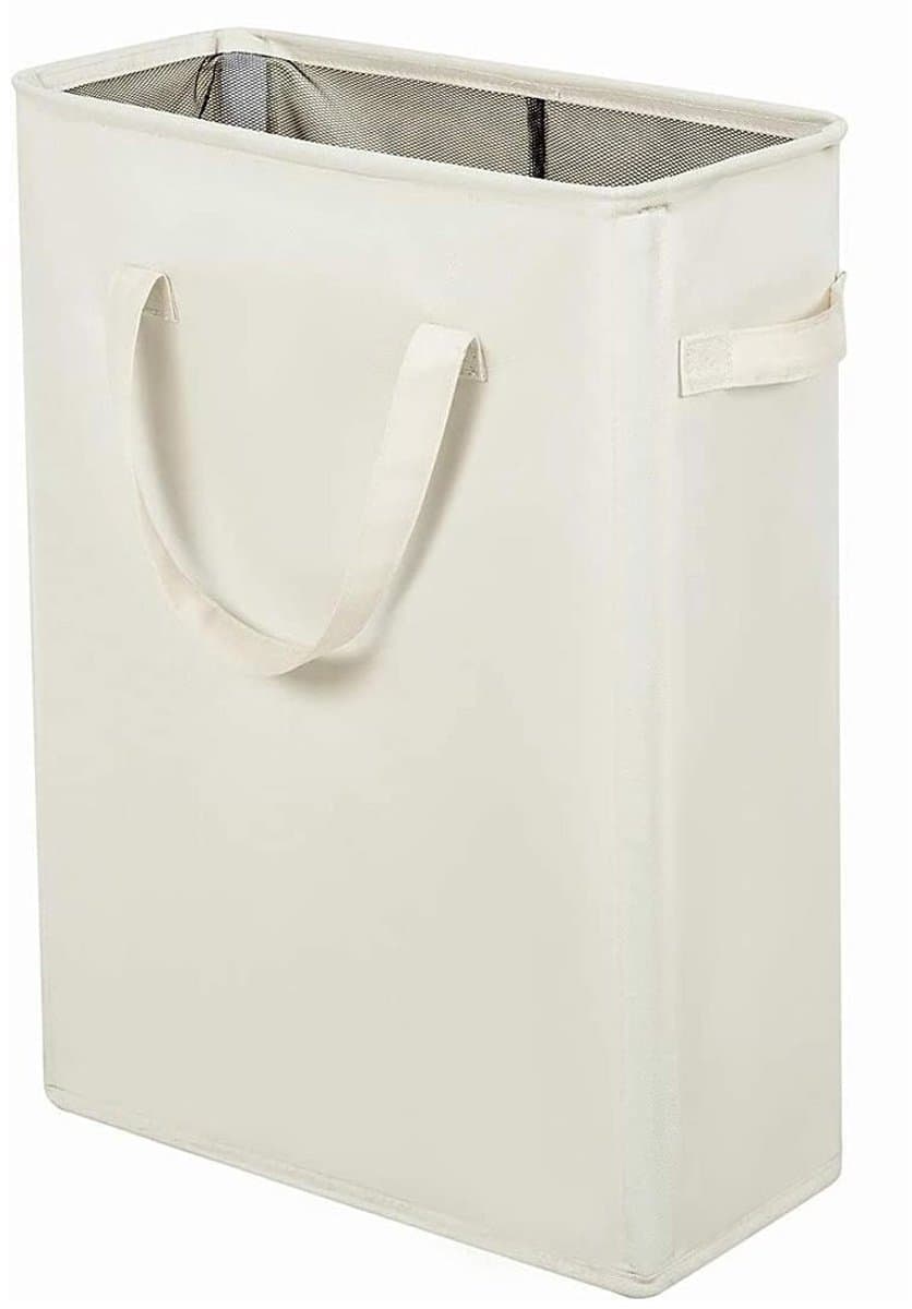 Inklapbare wasmand - Wasmand - Opvouwbare opbergmand - 45 liter - Gebroken wit - Oxford-stof — afbeelding 1