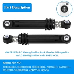 Dailygoods- Schokdemper - 3 Stuks - Compatibel met LG 4901ER2003A - Vermindert Geluid - Voorkomt Instabiliteit - Soepel Lopen - Wasmachine Demper — thumbnail 2