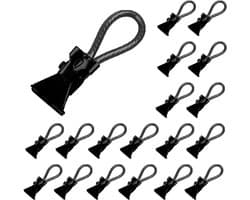 30 Stuks Handdoekclips Zwart - Stevige Hangers voor Keukendoeken en Theedoeken