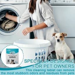Dailygoods- Wasmachine Douchetabs 24 Stuks - Onderhoud - Verwijdert Geuren - Dieptereiniging - Duurzaam - Geschikt voor Huisdieren - Wasmachine Reiniger — thumbnail 5