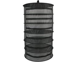 Droognet met ritsen - Hangende mand - Planten drogen - Opvouwbaar ontwerp - 150 cm hoog - Groen