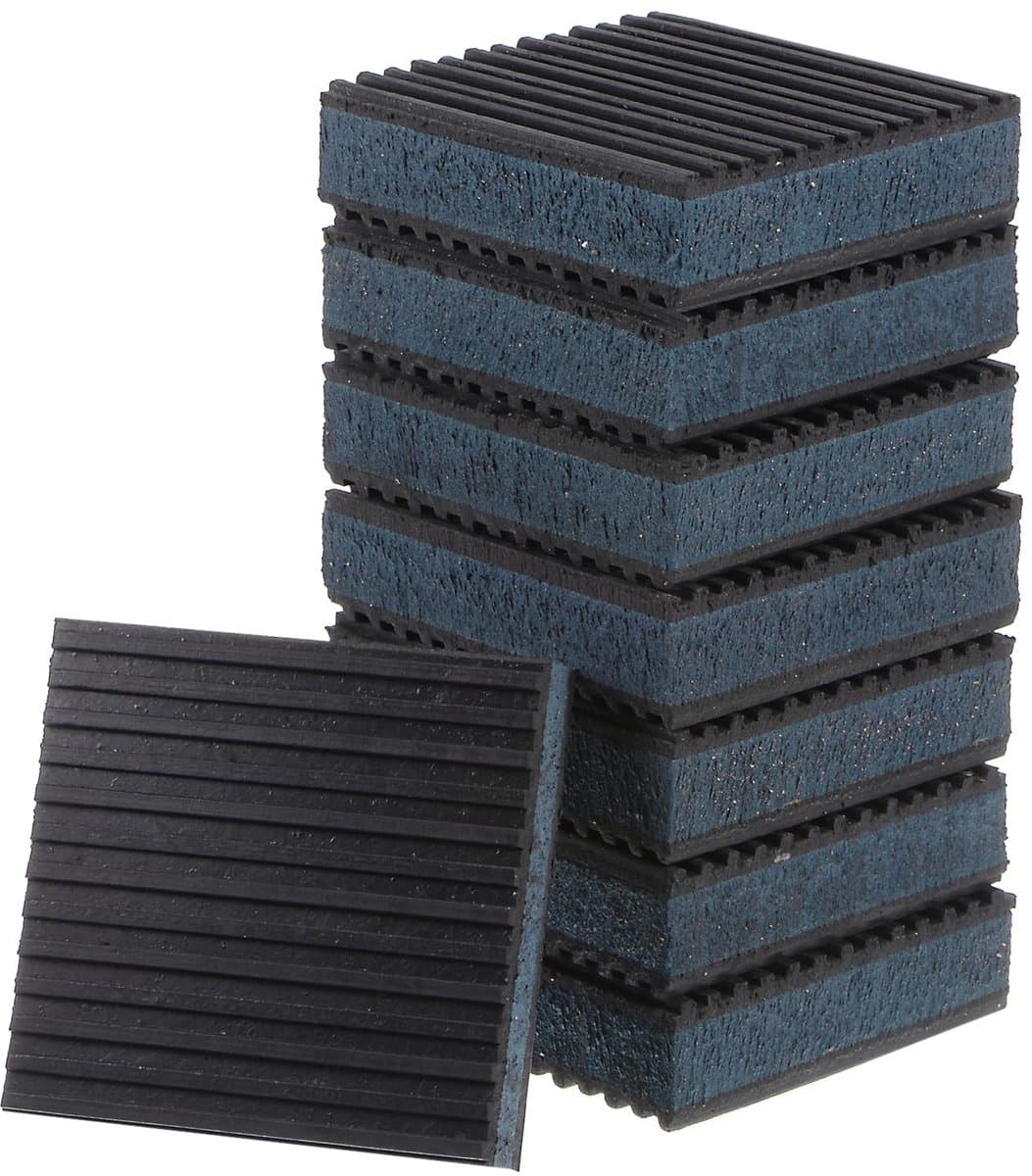 Dailygoods- Vibratiepads 8 Stuks - EVA Schuim/Rubber - Antislip - Geluidsisolatie - Schokabsorberend - Duurzaam - Voor Wasmachine en Droger — afbeelding 1