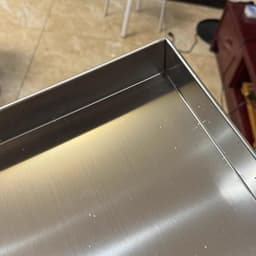 Opvangbak Wasmachine - Lekbak Roestvrijstaal - Apparaten Beschermen - Stevig Metaal - 30x60cm - Zilver — thumbnail 2