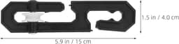 Waslijn Verdelers - Waslijn Accessoires - Kleding Ophangen - S-vormige Spreiders - 15 Centimeter - Zwart — thumbnail 5