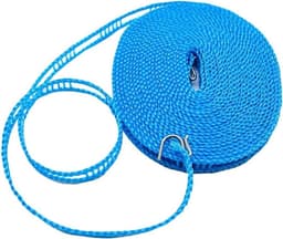 Waslijn - Kledinglijn touw - Kleding drogen - Winddicht ontwerp - 8 meter - Blauw — thumbnail 1