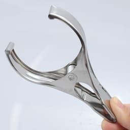 6-delige winddichte wasknijpers - Multifunctionele, stevige wasknijpers - Voor handdoeken, sokken, kleding en eten - Roestvrij staal - Zilver — thumbnail 3