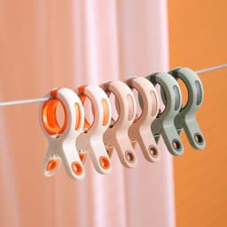 Kledingknijpers - Grote clips - Dingen ophangen - Anti-slip ontwerp - 5 stuks - Groen — thumbnail 4