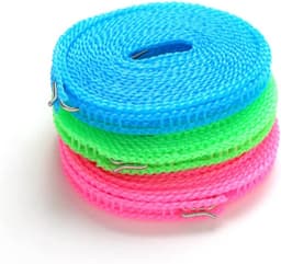 Waslijn Touw - Draagbare Lijn - Kleding Drogen - Verstelbare Lengte - 18 Gram - Zoals getoond — thumbnail 5