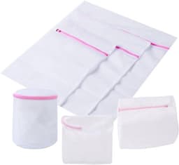 Waszakken voor wasmachine met ritssluiting, mesh waszakken voor kleding, beha's en schoenen, set van 6 stuks. — thumbnail 3