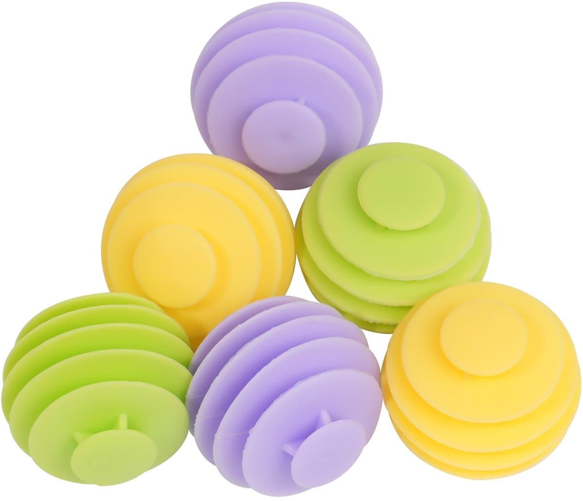 Seb3 - Wasballen - Herbruikbare rubberen wasballen - 6 stuks - Voor wasmachine en droger - Duurzaam en sterk - Geschikt voor alle soorten was — afbeelding 1