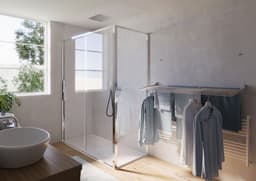 Foxydry Fold 116 wasdroogrek wandmontage clicksysteem - 116 x 50 x 10 cm — thumbnail 5