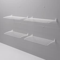 Foxydry Fold 116 cm white wasdroogrek wandmontage clicksysteem - 116 x 50 x 10 cm — thumbnail 5