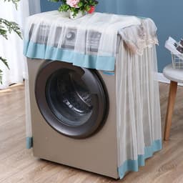 Wasmachine hoes - Wasmachine beschermer - Wasmachine overtrek - Stofdicht - Wasdroger beschermhoes - blauw - 60*60*85cm - Polyester — thumbnail 2