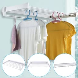 Eszenzics™ Droogrek - Compact en degelijk wasrek - Uittrekbaar - 85cm breed - 600cm waslijn - Tot 14kg wasgoed - Opvouwbaar - Buiten of Binnen — thumbnail 5