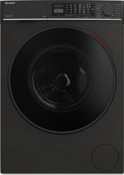 Sharp ESNFL014CBNA2BX - wasmachine - 10 Kg - energie label A - 1400 toeren - automatisch doseersysteem - wifi - mat zwart — thumbnail 1