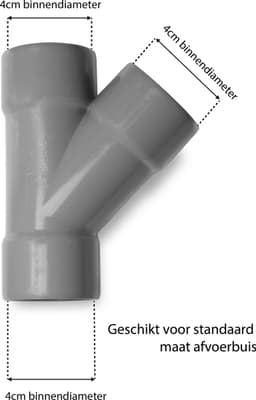 Dparts 3-delige y-stuk afvoer waterverdeler - afvoerpijp splitter set - inclusief lijm - verbindingsset geschikt voor afvoerslang wasmachine - vaatwasser - condensdroger - bocht - duo verdubbelaar verlengset — thumbnail 3