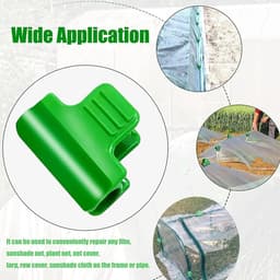 JGS ® Set van 35 Groene Kas Klemmen voor Planten en Netten met Sterke Grip — thumbnail 3
