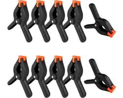 Goodivery ® Set van 10 Sterke Nylon Klemmen voor Diverse Toepassingen in Fotografie en Houtbewerking