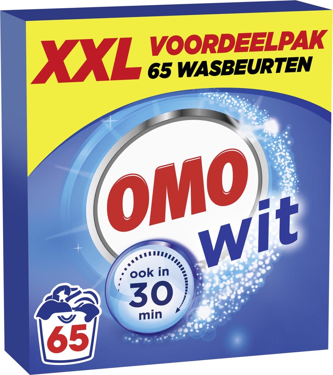 Omo XXL Waspoeder - Wit - Omo wast door en door hygiënisch schoon - 65 wasbeurten — afbeelding 1