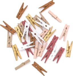Mini Knijpers Vintage - 30 Kleine Knijpertjes voor Kaarten of Foto's — thumbnail 1