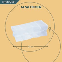 STEGGER - Waszak - Waszak voor Sokken - Waszakje lingerie - Waszak Groot - Wit - Polyester — thumbnail 2
