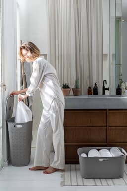 Curver Softex Wasmand met Deksel 56L + Wasmand 45L - Taupe — thumbnail 5