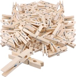 Houten Wasknijpers - Kleding Klemmen - Kleding Drogen - Extra Groot Formaat - 72 cm Lengte - Natuurlijk Hout — thumbnail 1